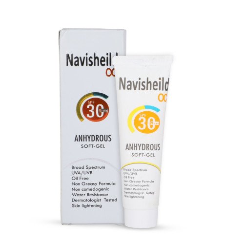 Navishield OC Anhydrous Soft-Gel SPF 30. Navishield OC Anhydrous Soft-Gel SPF 30.
